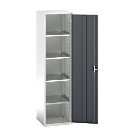 16926067 - VERSO Armoire à Porte - Avec 4 Tablettes - LxPxH 525x550x2000mm - Gris Anthracite RAL 7016 16926067 - VERSO Armoire à Porte - Avec 4 Tablettes - LxPxH 525x550x2000mm - Gris Anthracite RAL 7016