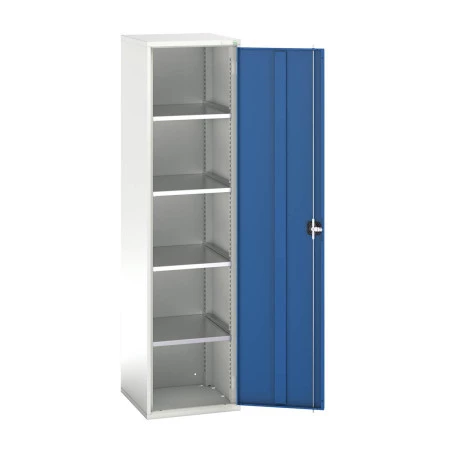 16926067 - VERSO Armoire à Porte - Avec 4 Tablettes - LxPxH 525x550x2000mm - Bleu Gentiane RAL 5010 16926067 - VERSO Armoire à Porte - Avec 4 Tablettes - LxPxH 525x550x2000mm - Bleu Gentiane RAL 5010