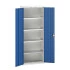16926119 - VERSO Armoire à Portes - Avec 4 Tablettes - LxPxH 800x350x2000mm - Bleu Gentiane RAL 5010 16926119 - VERSO Armoire à Portes - Avec 4 Tablettes - LxPxH 800x350x2000mm - Bleu Gentiane RAL 5010