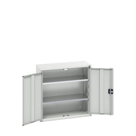 16926108 - VERSO Armoire à Porte - Avec 2 Tablettes - LxPxH 800x350x800mm + Murale - Gris Clair RAL 7035 16926108 - VERSO Armoire à Porte - Avec 2 Tablettes - LxPxH 800x350x800mm + Murale - Gris Clair RAL 7035