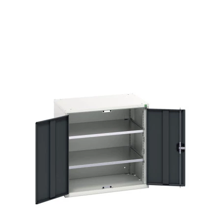 16926138 - VERSO Armoire à Portes - Avec 2 Tablettes - LxPxH 800x550x800mm - Gris Anthracite RAL 7016 16926138 - VERSO Armoire à Portes - Avec 2 Tablettes - LxPxH 800x550x800mm - Gris Anthracite RAL 7016