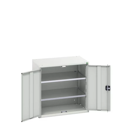 16926138 - VERSO Armoire à Portes - Avec 2 Tablettes - LxPxH 800x550x800mm - Gris Clair RAL 7035 16926138 - VERSO Armoire à Portes - Avec 2 Tablettes - LxPxH 800x550x800mm - Gris Clair RAL 7035
