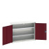 16926208 - VERSO Armoire à Portes - Avec 2 Tablettes - LxPxH 1050x350x800mm + Murale - Rouge Pourpre RAL 3004 16926208 - VERSO Armoire à Portes - Avec 2 Tablettes - LxPxH 1050x350x800mm + Murale - Rouge Pourpre RAL 3004