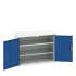 16926238 - VERSO Armoire à Portes - Avec 2 Tablettes - LxPxH 1050x550x800mm - Bleu Gentiane RAL 5010 16926238 - VERSO Armoire à Portes - Avec 2 Tablettes - LxPxH 1050x550x800mm - Bleu Gentiane RAL 5010