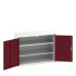 16926238 - VERSO Armoire à Portes - Avec 2 Tablettes - LxPxH 1050x550x800mm - Rouge Pourpre RAL 3004 16926238 - VERSO Armoire à Portes - Avec 2 Tablettes - LxPxH 1050x550x800mm - Rouge Pourpre RAL 3004
