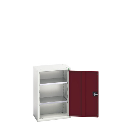 16926008 - VERSO Armoire à Porte - Avec 2 Tablettes - LxPxH 525x350x800mm + Murale - Rouge Pourpre RAL 3004 16926008 - VERSO Armoire à Porte - Avec 2 Tablettes - LxPxH 525x350x800mm + Murale - Rouge Pourpre RAL 3004