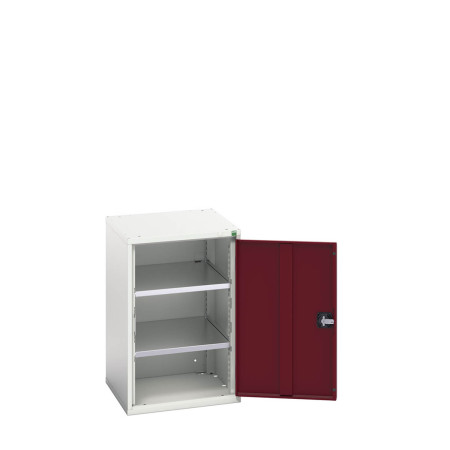 16926038 - VERSO Armoire à Porte - Avec 2 Tablettes - LxPxH 525x550x800mm - Rouge Pourpre RAL 3004 16926038 - VERSO Armoire à Porte - Avec 2 Tablettes - LxPxH 525x550x800mm - Rouge Pourpre RAL 3004