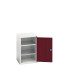 16926038 - VERSO Armoire à Porte - Avec 2 Tablettes - LxPxH 525x550x800mm - Rouge Pourpre RAL 3004 16926038 - VERSO Armoire à Porte - Avec 2 Tablettes - LxPxH 525x550x800mm - Rouge Pourpre RAL 3004