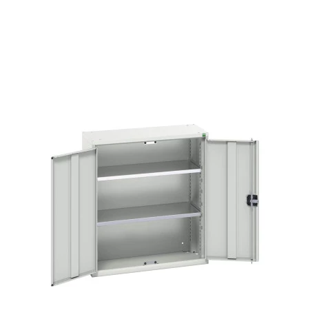 16926111 - VERSO Armoire à Portes - Avec 2 Tablettes - LxPxH 800x350x900mm + Murale - Gris Clair RAL 7035 16926111 - VERSO Armoire à Portes - Avec 2 Tablettes - LxPxH 800x350x900mm + Murale - Gris Clair RAL 7035