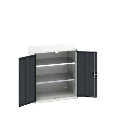 16926147 - VERSO Armoire à Portes - Avec 2 Tablettes - LxPxH 800x550x900mm - Gris Anthracite RAL 7016 16926147 - VERSO Armoire à Portes - Avec 2 Tablettes - LxPxH 800x550x900mm - Gris Anthracite RAL 7016