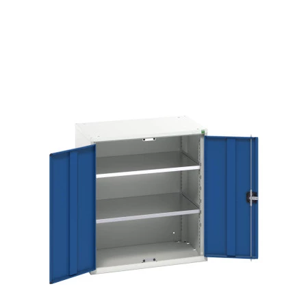 16926147 - VERSO Armoire à Portes - Avec 2 Tablettes - LxPxH 800x550x900mm - Bleu Gentiane RAL 5010 16926147 - VERSO Armoire à Portes - Avec 2 Tablettes - LxPxH 800x550x900mm - Bleu Gentiane RAL 5010