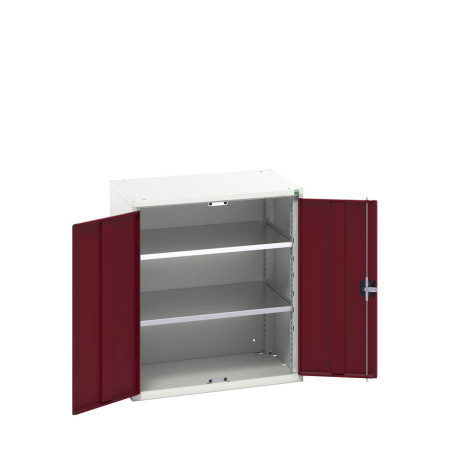 16926147 - VERSO Armoire à Portes - Avec 2 Tablettes - LxPxH 800x550x900mm - Rouge Pourpre RAL 3004 16926147 - VERSO Armoire à Portes - Avec 2 Tablettes - LxPxH 800x550x900mm - Rouge Pourpre RAL 3004