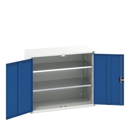 16926247 - VERSO Armoire à Portes - Avec 2 Tablettes - LxPxH 1050x550x900mm - Bleu Gentiane RAL 5010 16926247 - VERSO Armoire à Portes - Avec 2 Tablettes - LxPxH 1050x550x900mm - Bleu Gentiane RAL 5010