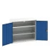 16926247 - VERSO Armoire à Portes - Avec 2 Tablettes - LxPxH 1050x550x900mm - Bleu Gentiane RAL 5010 16926247 - VERSO Armoire à Portes - Avec 2 Tablettes - LxPxH 1050x550x900mm - Bleu Gentiane RAL 5010
