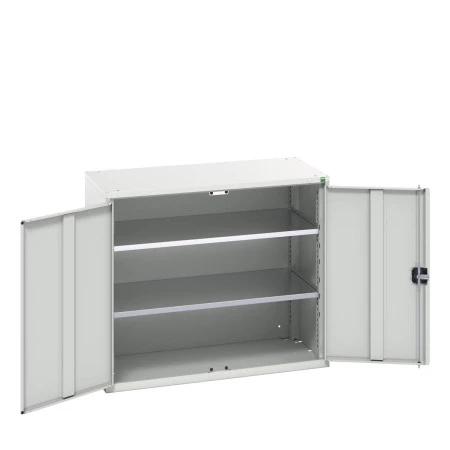 16926247 - VERSO Armoire à Portes - Avec 2 Tablettes - LxPxH 1050x550x900mm - Gris Clair RAL 7035 16926247 - VERSO Armoire à Portes - Avec 2 Tablettes - LxPxH 1050x550x900mm - Gris Clair RAL 7035