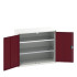 16926247 - VERSO Armoire à Portes - Avec 2 Tablettes - LxPxH 1050x550x900mm - Rouge Pourpre RAL 3004 16926247 - VERSO Armoire à Portes - Avec 2 Tablettes - LxPxH 1050x550x900mm - Rouge Pourpre RAL 3004