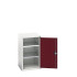 16926047 - VERSO Armoire à Porte - Avec 2 Tablettes - LxPxH 525x550x900mm - Rouge Pourpre RAL 3004 16926047 - VERSO Armoire à Porte - Avec 2 Tablettes - LxPxH 525x550x900mm - Rouge Pourpre RAL 3004