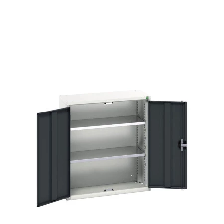 16926111 - VERSO Armoire à Portes - Avec 2 Tablettes - LxPxH 800x350x900mm + Murale - Gris Anthracite RAL 7016 16926111 - VERSO Armoire à Portes - Avec 2 Tablettes - LxPxH 800x350x900mm + Murale - Gris Anthracite RAL 7016