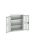16926732 - VERSO Armoire à Porte Ventilée - Avec 2 Tablettes - LxPxH 800x350x1000mm + Murale - Gris Clair RAL 7035 16926732 - VERSO Armoire à Porte Ventilée - Avec 2 Tablettes - LxPxH 800x350x1000mm + Murale - Gris Clair RAL 7035