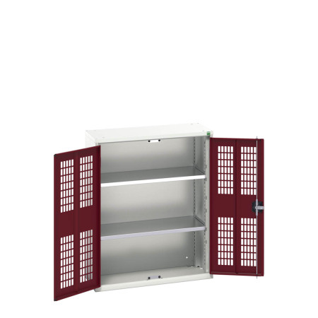 16926732 - VERSO Armoire à Porte Ventilée - Avec 2 Tablettes - LxPxH 800x350x1000mm + Murale - Rouge Pourpre RAL 3004 16926732 - VERSO Armoire à Porte Ventilée - Avec 2 Tablettes - LxPxH 800x350x1000mm + Murale - Rouge Pourpre RAL 3004