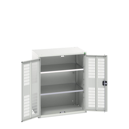 16926742 - VERSO Armoire à Porte Ventilée - Avec 2 Tablettes - LxPxH 800x550x1000mm - Gris Clair RAL 7035 16926742 - VERSO Armoire à Porte Ventilée - Avec 2 Tablettes - LxPxH 800x550x1000mm - Gris Clair RAL 7035