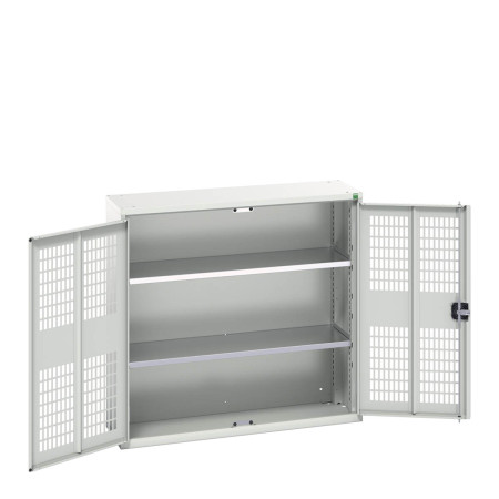 16926752 - VERSO Armoire à Porte Ventilée - Avec 2 Tablettes - LxPxH 1050x350x1000mm + Murale - Gris Clair RAL 7035 16926752 - VERSO Armoire à Porte Ventilée - Avec 2 Tablettes - LxPxH 1050x350x1000mm + Murale - Gris Clair RAL 7035