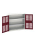 16926752 - VERSO Armoire à Porte Ventilée - Avec 2 Tablettes - LxPxH 1050x350x1000mm + Murale - Rouge Pourpre RAL 3004 16926752 - VERSO Armoire à Porte Ventilée - Avec 2 Tablettes - LxPxH 1050x350x1000mm + Murale - Rouge Pourpre RAL 3004