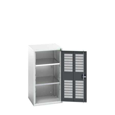 16926722 - VERSO Armoire à Porte Ventilée - Avec 2 Tablettes - LxPxH 525x550x1000mm - Gris Anthracite RAL 7016 16926722 - VERSO Armoire à Porte Ventilée - Avec 2 Tablettes - LxPxH 525x550x1000mm - Gris Anthracite RAL 7016