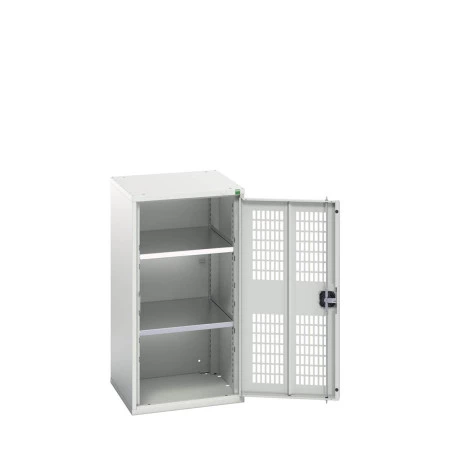 16926722 - VERSO Armoire à Porte Ventilée - Avec 2 Tablettes - LxPxH 525x550x1000mm - Gris Clair RAL 7035 16926722 - VERSO Armoire à Porte Ventilée - Avec 2 Tablettes - LxPxH 525x550x1000mm - Gris Clair RAL 7035