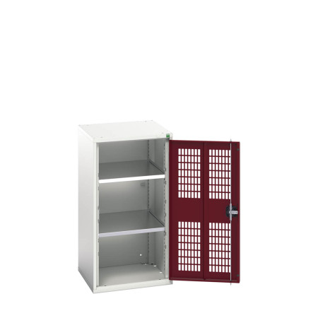 16926722 - VERSO Armoire à Porte Ventilée - Avec 2 Tablettes - LxPxH 525x550x1000mm - Rouge Pourpre RAL 3004 16926722 - VERSO Armoire à Porte Ventilée - Avec 2 Tablettes - LxPxH 525x550x1000mm - Rouge Pourpre RAL 3004