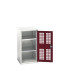16926722 - VERSO Armoire à Porte Ventilée - Avec 2 Tablettes - LxPxH 525x550x1000mm - Rouge Pourpre RAL 3004 16926722 - VERSO Armoire à Porte Ventilée - Avec 2 Tablettes - LxPxH 525x550x1000mm - Rouge Pourpre RAL 3004