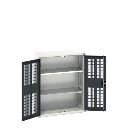 16926732 - VERSO Armoire à Porte Ventilée - Avec 2 Tablettes - LxPxH 800x350x1000mm + Murale - Gris Anthracite RAL 7016 16926732 - VERSO Armoire à Porte Ventilée - Avec 2 Tablettes - LxPxH 800x350x1000mm + Murale - Gris Anthracite RAL 7016