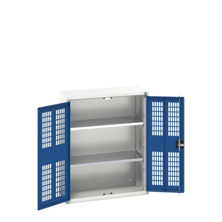 16926732 - VERSO Armoire à Porte Ventilée - Avec 2 Tablettes - LxPxH 800x350x1000mm + Murale - Bleu Gentiane RAL 5010 16926732 - VERSO Armoire à Porte Ventilée - Avec 2 Tablettes - LxPxH 800x350x1000mm + Murale - Bleu Gentiane RAL 5010