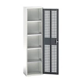 16926713 - VERSO Armoire à Porte Ventilée - Avec 4 Tablettes - LxPxH 525x350x2000mm - Gris Anthracite RAL 7016 16926713 - VERSO Armoire à Porte Ventilée - Avec 4 Tablettes - LxPxH 525x350x2000mm - Gris Anthracite RAL 7016
