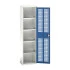16926713 - VERSO Armoire à Porte Ventilée - Avec 4 Tablettes - LxPxH 525x350x2000mm - Bleu Gentiane RAL 5010 16926713 - VERSO Armoire à Porte Ventilée - Avec 4 Tablettes - LxPxH 525x350x2000mm - Bleu Gentiane RAL 5010