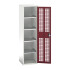16926723 - VERSO Armoire à Porte Ventilée - Avec 4 Tablettes - LxPxH 525x550x2000mm - Rouge Pourpre RAL 3004 16926723 - VERSO Armoire à Porte Ventilée - Avec 4 Tablettes - LxPxH 525x550x2000mm - Rouge Pourpre RAL 3004