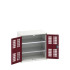 16926740 - VERSO Armoire à Porte Ventilée - Avec 2 Tablettes - LxPxH 800x550x800mm - Rouge Pourpre RAL 3004 16926740 - VERSO Armoire à Porte Ventilée - Avec 2 Tablettes - LxPxH 800x550x800mm - Rouge Pourpre RAL 3004