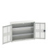 16926750 - VERSO Armoire à Porte Ventilée - Avec 2 Tablettes - LxPxH 1050x350x800mm + Murale - Gris Clair RAL 7035 16926750 - VERSO Armoire à Porte Ventilée - Avec 2 Tablettes - LxPxH 1050x350x800mm + Murale - Gris Clair RAL 7035