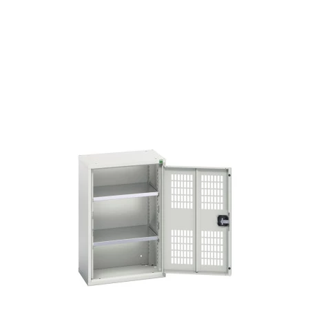 16926710 - VERSO Armoire à Porte Ventilée - Avec 2 Tablettes - LxPxH 525x350x800mm + Murale - Gris Clair RAL 7035 16926710 - VERSO Armoire à Porte Ventilée - Avec 2 Tablettes - LxPxH 525x350x800mm + Murale - Gris Clair RAL 7035