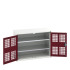 16926760 - VERSO Armoire à Porte Ventilée - Avec 2 Tablettes - LxPxH 1050x550x800mm - Rouge Pourpre RAL 3004 16926760 - VERSO Armoire à Porte Ventilée - Avec 2 Tablettes - LxPxH 1050x550x800mm - Rouge Pourpre RAL 3004