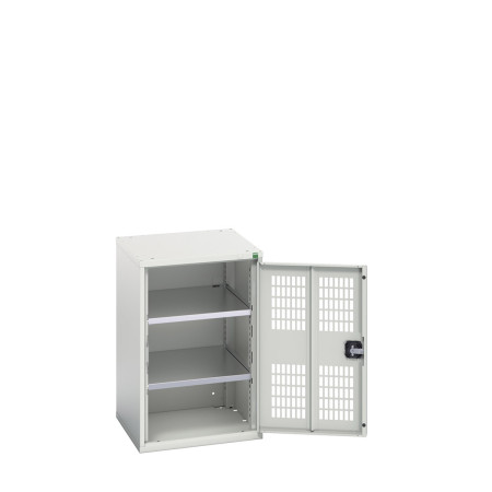 16926720 - VERSO Armoire à Porte Ventilée - Avec 2 Tablettes - LxPxH 525x550x800mm - Gris Clair RAL 7035 16926720 - VERSO Armoire à Porte Ventilée - Avec 2 Tablettes - LxPxH 525x550x800mm - Gris Clair RAL 7035