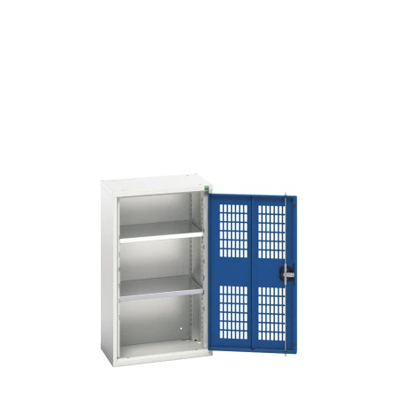 16926711 - VERSO Armoire à Porte Ventilée - Avec 2 Tablettes - LxPxH 525x350x900mm + Murale - Bleu Gentiane RAL 5010 16926711 - VERSO Armoire à Porte Ventilée - Avec 2 Tablettes - LxPxH 525x350x900mm + Murale - Bleu Gentiane RAL 5010