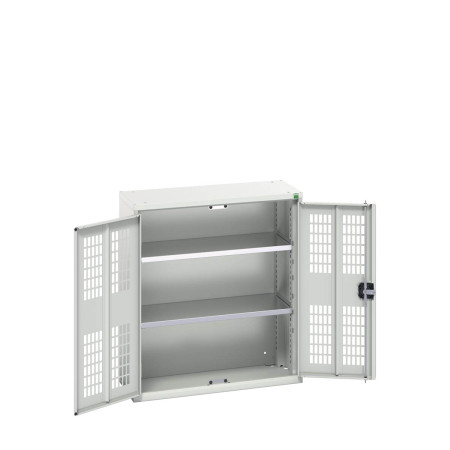 16926731 - VERSO Armoire à Porte Ventilée - Avec 2 Tablettes - LxPxH 800x350x900mm + Murale - Gris Clair RAL 7035 16926731 - VERSO Armoire à Porte Ventilée - Avec 2 Tablettes - LxPxH 800x350x900mm + Murale - Gris Clair RAL 7035