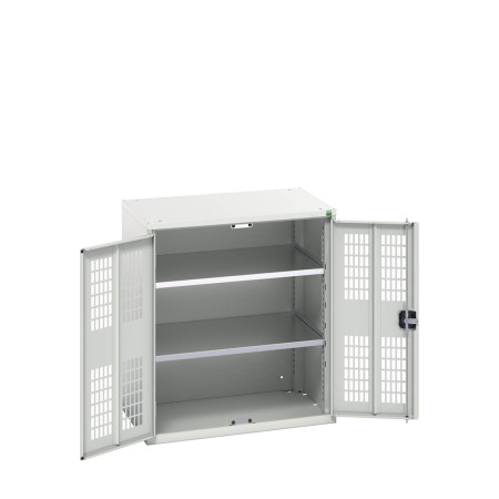 16926741 - VERSO Armoire à Porte Ventilée - Avec 2 Tablettes - LxPxH 800x550x900mm - Gris Clair RAL 7035 16926741 - VERSO Armoire à Porte Ventilée - Avec 2 Tablettes - LxPxH 800x550x900mm - Gris Clair RAL 7035