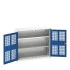 16926751 - VERSO Armoire à Porte Ventilée - Avec 2 Tablettes - LxPxH 1050x350x900mm + Murale - Bleu Gentiane RAL 5010 16926751 - VERSO Armoire à Porte Ventilée - Avec 2 Tablettes - LxPxH 1050x350x900mm + Murale - Bleu Gentiane RAL 5010