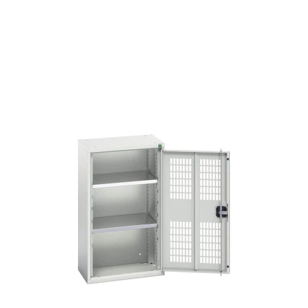16926711 - VERSO Armoire à Porte Ventilée - Avec 2 Tablettes - LxPxH 525x350x900mm + Murale - Gris Clair RAL 7035 16926711 - VERSO Armoire à Porte Ventilée - Avec 2 Tablettes - LxPxH 525x350x900mm + Murale - Gris Clair RAL 7035