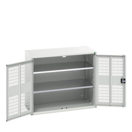 16926761 - VERSO Armoire à Porte Ventilée - Avec 2 Tablettes - LxPxH 1050x550x900mm - Gris Clair RAL 7035 16926761 - VERSO Armoire à Porte Ventilée - Avec 2 Tablettes - LxPxH 1050x550x900mm - Gris Clair RAL 7035