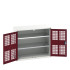 16926761 - VERSO Armoire à Porte Ventilée - Avec 2 Tablettes - LxPxH 1050x550x900mm - Rouge Pourpre RAL 3004 16926761 - VERSO Armoire à Porte Ventilée - Avec 2 Tablettes - LxPxH 1050x550x900mm - Rouge Pourpre RAL 3004