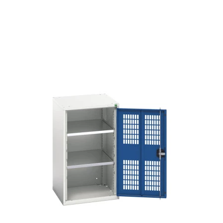 16926721 - VERSO Armoire à Porte Ventilée - Avec 2 Tablettes - LxPxH 525x550x900mm - Bleu Gentiane RAL 5010 16926721 - VERSO Armoire à Porte Ventilée - Avec 2 Tablettes - LxPxH 525x550x900mm - Bleu Gentiane RAL 5010