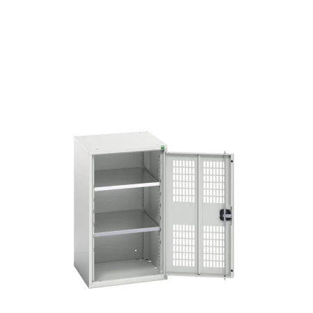 16926721 - VERSO Armoire à Porte Ventilée - Avec 2 Tablettes - LxPxH 525x550x900mm - Gris Clair RAL 7035 16926721 - VERSO Armoire à Porte Ventilée - Avec 2 Tablettes - LxPxH 525x550x900mm - Gris Clair RAL 7035